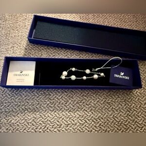 Swarovski Silver and White Pearl Bracelet